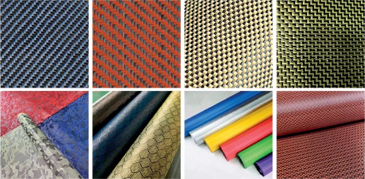 kind of Carbon glass aramid fiber hybrid fabric